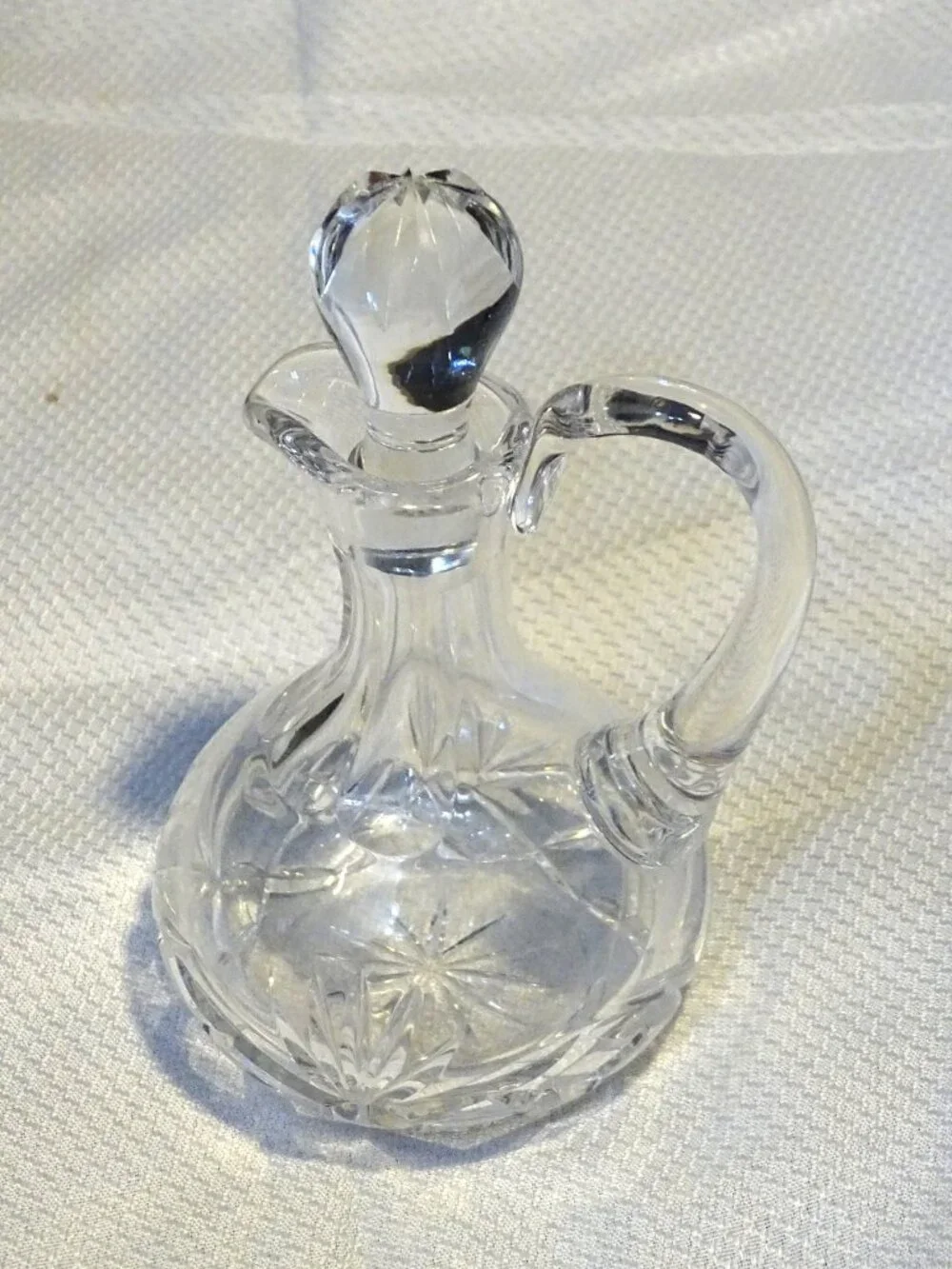 Lead Crystal Galway Signed Cruet